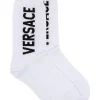 Versace Chaussettes à Logo En Intarsia I4D1