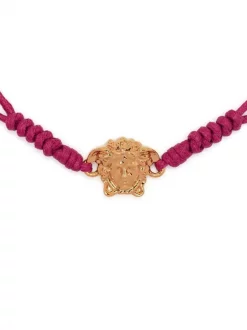 ( Nouvelle Collection ) Versace 1PE7V Bracelet En Coton à Détail Medusa Femme -Pas Cher Versace Boutique 18134100 39035544 600