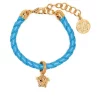 ( Nouvelle Collection ) Versace Bracelet En Cuir à Logo Medusa Femme