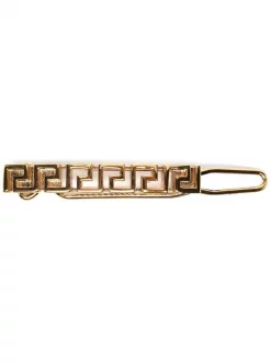 ( Nouvelle Collection ) Versace Barrette à Plaque Greca Femme