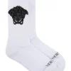 Versace Chaussettes à Imprimé Medusa Femme