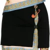 ( Nouvelle Collection ) Versace 1B000 BLACK Minijupe à Détail D'épingle Femme