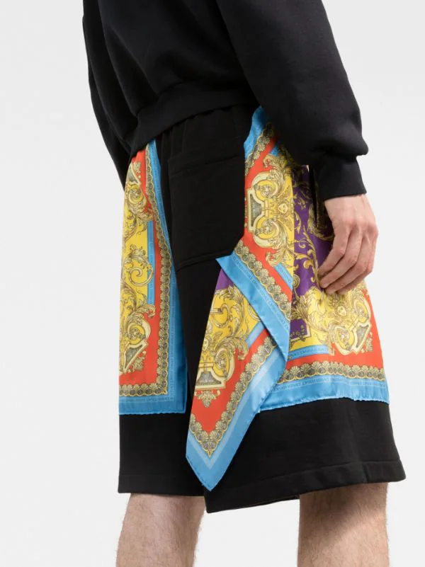 ( Nouvelle Collection ) Versace 1B000 BLACK Short De Sport à Imprimé Baroque Homme 3 ( Nouvelle Collection ) Versace 1B000 BLACK Short De Sport à Imprimé Baroque Homme – Image 3