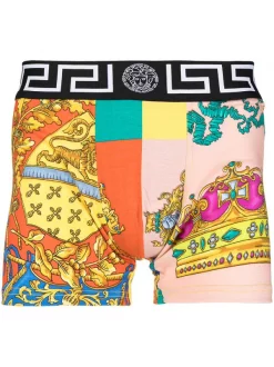 ( Nouvelle Collection ) Versace 5X000 Boxer à Imprimé Graphique Homme