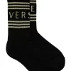 Versace Chaussettes 3/4 à Détails Rayés Homme