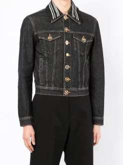 ( Nouvelle Collection ) Versace 1D040 Veste Courte En Jean à Boutons Medusa Homme 7 ( Nouvelle Collection ) Versace 1D040 Veste Courte En Jean à Boutons Medusa Homme -Pas Cher Versace Boutique 18138799 39662710 600