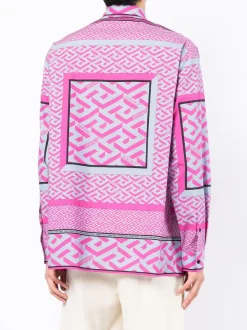 ( Nouvelle Collection ) Versace Chemise Greca à Logo Imprimé 5P350 -Pas Cher Versace Boutique 18139484 39661355 600