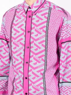 ( Nouvelle Collection ) Versace Chemise Greca à Logo Imprimé 5P350 -Pas Cher Versace Boutique 18139484 39662715 600