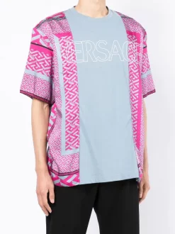 ( Nouvelle Collection ) Versace T-shirt à Imprimé La Greca 1V540 -Pas Cher Versace Boutique 18139505 39660704 600