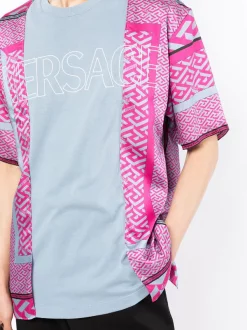 ( Nouvelle Collection ) Versace T-shirt à Imprimé La Greca 1V540 -Pas Cher Versace Boutique 18139505 39662729 600