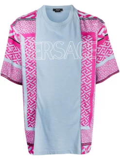 ( Nouvelle Collection ) Versace T-shirt à Imprimé La Greca 1V540
