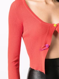 ( Nouvelle Collection ) Versace Cardigan à Détails D'épingles Femme -Pas Cher Versace Boutique 18146543 38574145 600