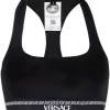 Versace Soutien-gorge Stretch à Logo Imprimé Femme