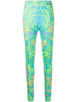 ( Nouvelle Collection ) Versace Legging à Patch Logo Femme