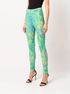 ( Nouvelle Collection ) Versace Legging à Patch Logo Femme -Pas Cher Versace Boutique 18152397 38888344 600