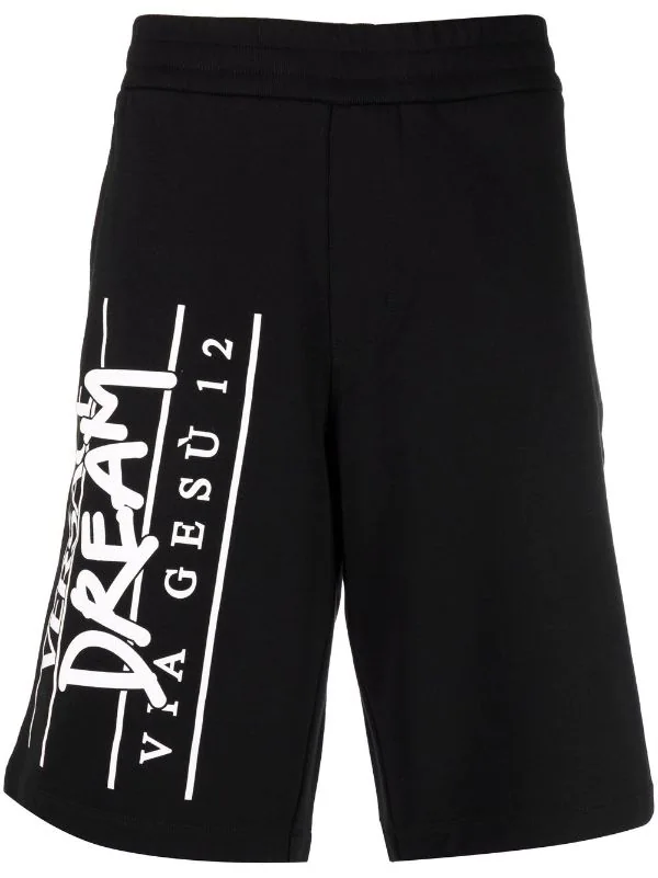( Nouvelle Collection ) Versace 1B000 BLACK Short Dream à Logo Imprimé Homme 1 ( Nouvelle Collection ) Versace 1B000 BLACK Short Dream à Logo Imprimé Homme