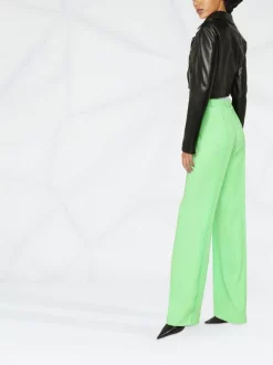 ( Nouvelle Collection ) Versace Veste Crop Safety Pin En Cuir 1B000 BLACK -Pas Cher Versace Boutique 18165691 39005751 600