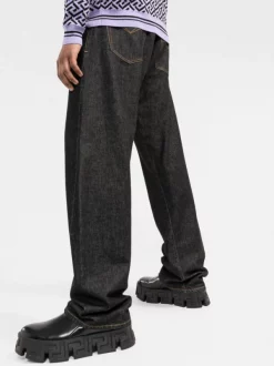 ( Nouvelle Collection ) Versace Jean Ample à Taille Haute NERO -Pas Cher Versace Boutique 18168477 8715ddb8 218c 46c7 84be 41cb4c3c26cf 600