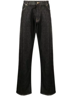 ( Nouvelle Collection ) Versace Jean Ample à Taille Haute NERO