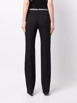 ( Nouvelle Collection ) Versace Pantalon à Taille à Logo 1B000 BLACK -Pas Cher Versace Boutique 18171034 38728954 600