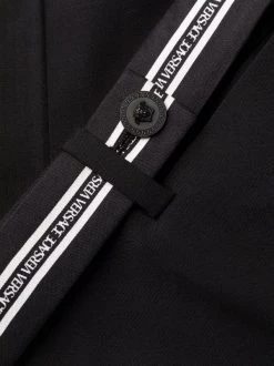 ( Nouvelle Collection ) Versace Pantalon à Taille à Logo 1B000 BLACK -Pas Cher Versace Boutique 18171034 38729818 600