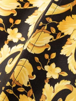 Versace A7900 NERO + STAMPA OR Short De Pyjama En Soie à Imprimé Barocco Homme -Pas Cher Versace Boutique 18178146 38688385 600