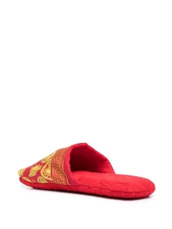 ( Nouvelle Collection ) Versace Z7012 RED GOLD Chaussons à Motif Medusa Head Homme -Pas Cher Versace Boutique 18187078 38724369 600