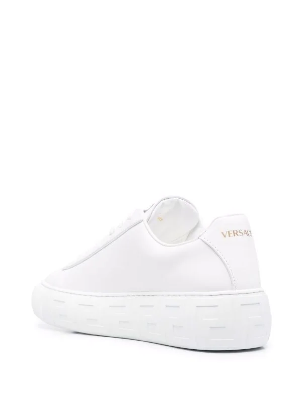 ( Nouvelle Collection ) Versace Baskets à Détail D'épingle à Nourrice 1W01V WHITE 3 ( Nouvelle Collection ) Versace Baskets à Détail D'épingle à Nourrice 1W01V WHITE – Image 3