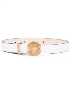Versace Ceinture En Cuir à Plaque Medusa Femme