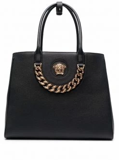 ( Nouvelle Collection ) Versace 1B00V BLACK ORO VERSACE Sac Cabas à Logo Medusa Femme