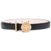 Versace 1B00V BLACK Ceinture En Cuir à Boucle Logo Medusa Femme