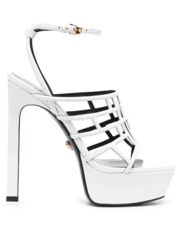 ( Nouvelle Collection ) Versace Sandales Greca 150 Mm à Design à Brides Femme