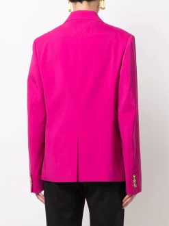 ( Nouvelle Collection ) Versace 1PE70 FUXIA CERISE Blazer Cintré à Simple Boutonnage Femme -Pas Cher Versace Boutique 18204744 38822038 600