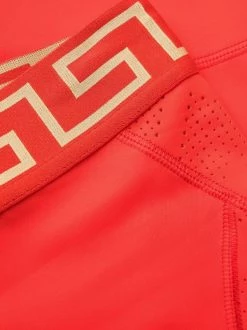 ( Nouvelle Collection ) Versace A1203 ROSSO Legging à Taille Greca Femme -Pas Cher Versace Boutique 18208588 39131775 600