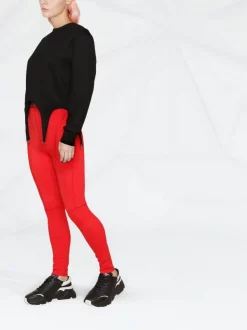 ( Nouvelle Collection ) Versace A1203 ROSSO Legging à Taille Greca Femme -Pas Cher Versace Boutique 18208588 39132643 600