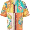 ( Nouvelle Collection ) Versace Chemise à Imprimé Baroque 5X000 MULTICOLOR