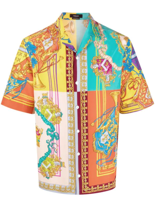 ( Nouvelle Collection ) Versace Chemise à Imprimé Baroque 5X000 MULTICOLOR 1 ( Nouvelle Collection ) Versace Chemise à Imprimé Baroque 5X000 MULTICOLOR