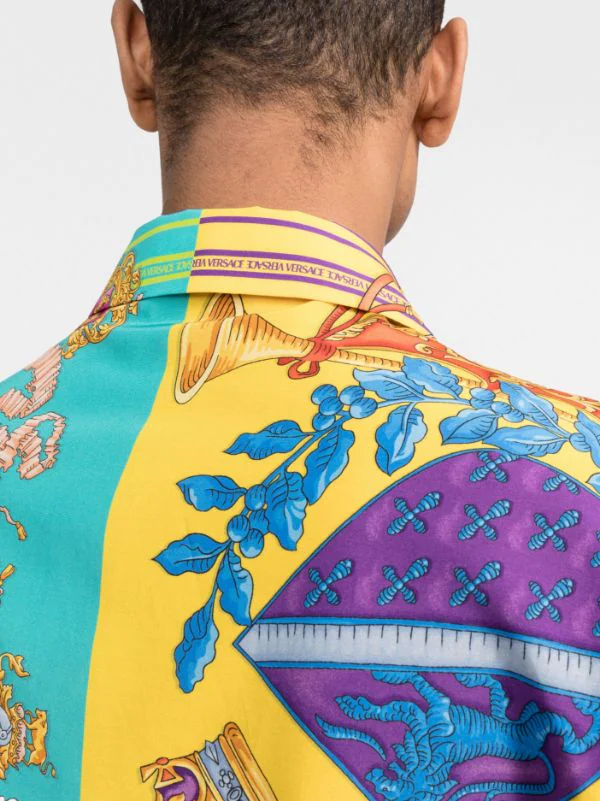 ( Nouvelle Collection ) Versace Chemise à Imprimé Baroque 5X000 MULTICOLOR 5 ( Nouvelle Collection ) Versace Chemise à Imprimé Baroque 5X000 MULTICOLOR – Image 5