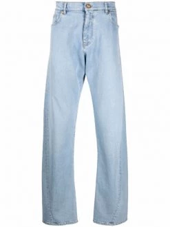 ( Nouvelle Collection ) Versace Jean à Coupe Ample 2D470 MIDIUM BLUE / MULTICOLOR