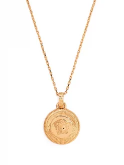 Versace 3J000 GOLD Collier à Médaillon Medusa Homme