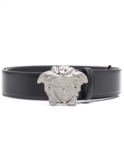 ( Nouvelle Collection ) Versace Ceinture En Cuir à Boucle Medusa Homme
