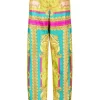 Versace Pantalon Barocco Goddess En Soie Femme