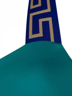 ( Nouvelle Collection ) Versace 2G650 EMERALD BLUETTE Maillot De Bain Greca Key à Taille Haute Femme -Pas Cher Versace Boutique 18218336 38828054 600