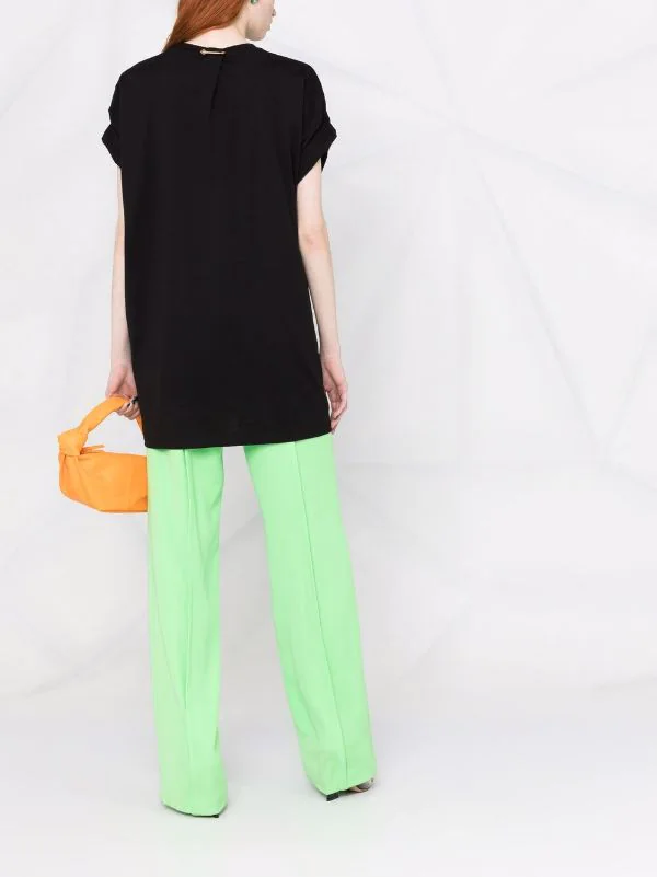 ( Nouvelle Collection ) Versace T-shirt Safety Pin à Logo Imprimé Femme 4 ( Nouvelle Collection ) Versace T-shirt Safety Pin à Logo Imprimé Femme – Image 4