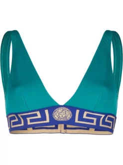 ( Nouvelle Collection ) Versace Haut De Bikini à Motif Greca Femme