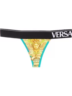 ( Nouvelle Collection ) Versace 5P370 Multicolore String à Imprimé Baroque Femme