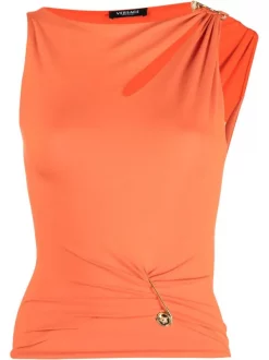 ( Nouvelle Collection ) Versace Débardeur à Détail D'épingle Femme