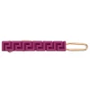 ( Nouvelle Collection ) Versace 4J350 VERSAGEGOLD CERISE Barrette à Logo Femme