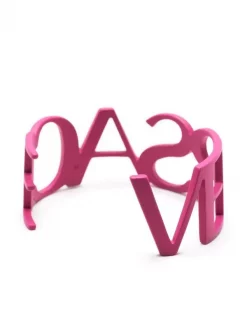 ( Nouvelle Collection ) Versace 4J460 CARISE Bracelet Manchette à Logo Découpé Femme -Pas Cher Versace Boutique 18235593 38891167 600