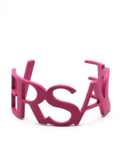 ( Nouvelle Collection ) Versace 4J460 CARISE Bracelet Manchette à Logo Découpé Femme